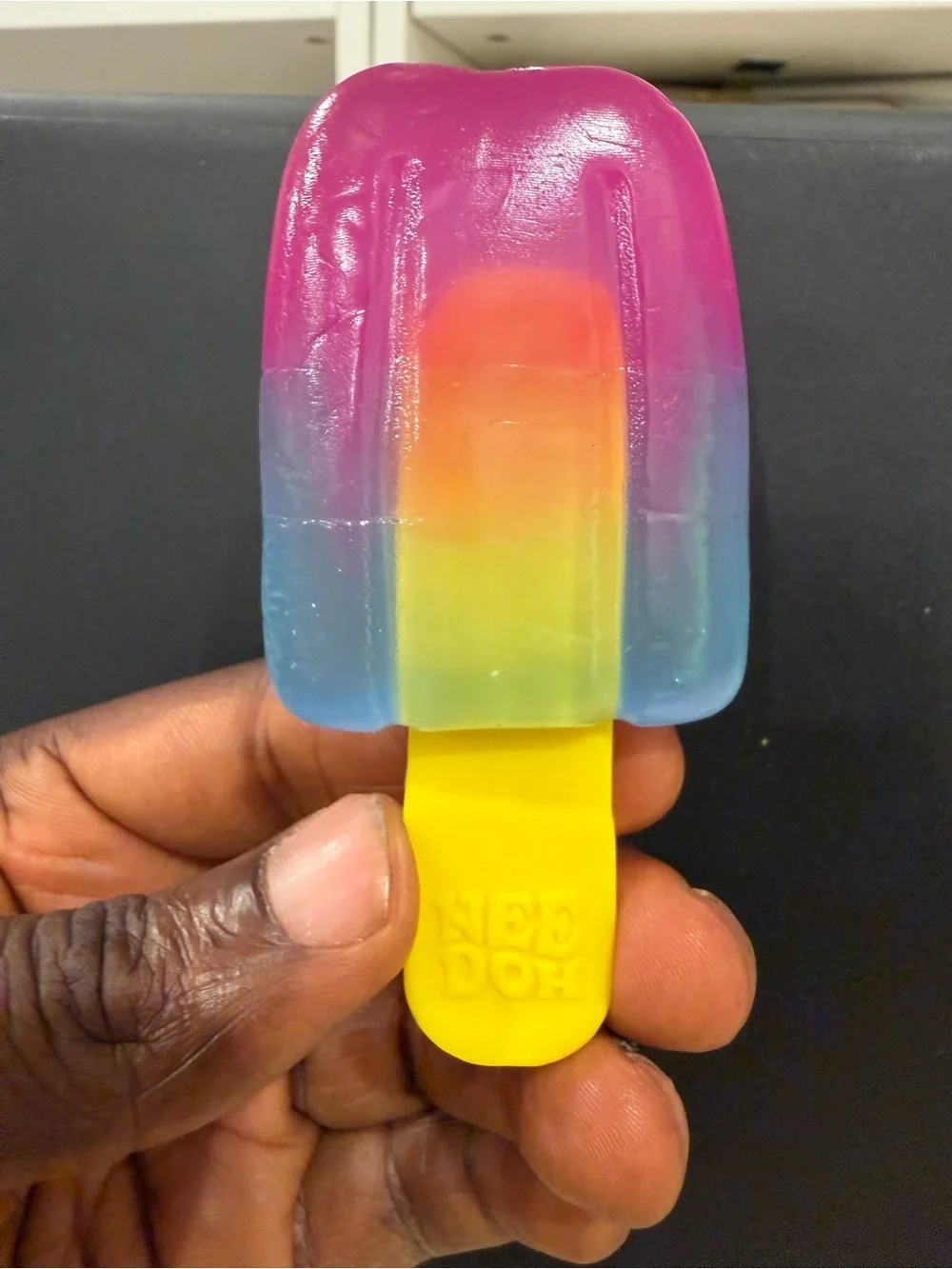 NeeDoh Nice-Sicle Popsicle Stress Toy - Rainbow Colors
